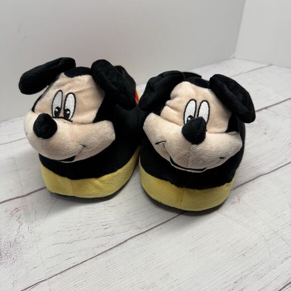 Kids Disney Mickey Mouse Stompeez Slippers Medium/Large (3.5-7) - Picture 1 of 12
